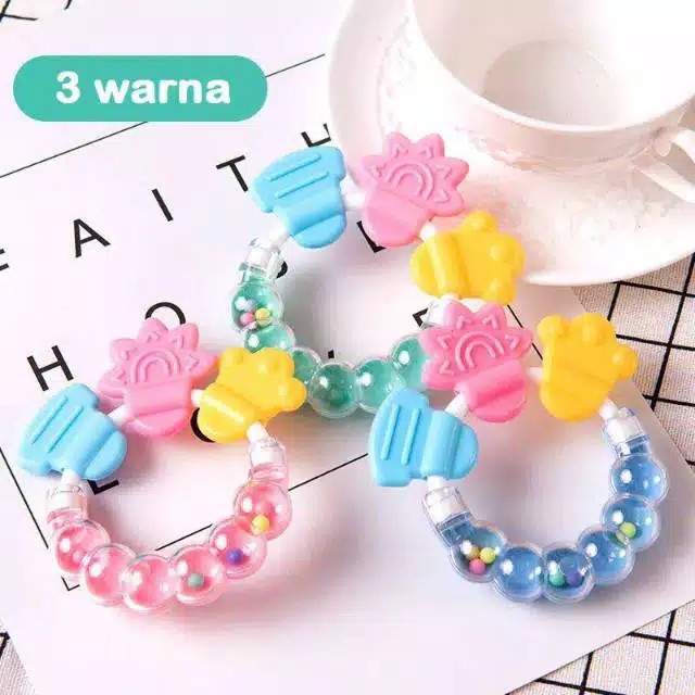 (BC) MAINAN BAYI GIGITAN BAYI  TEETHER RATTLE GELANG