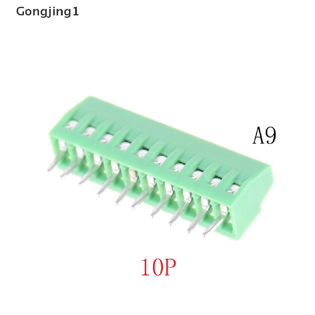 Gongjing1 1pc Blok Terminal Sekrup PCB Universal 2P-16P KF128 2.54mm