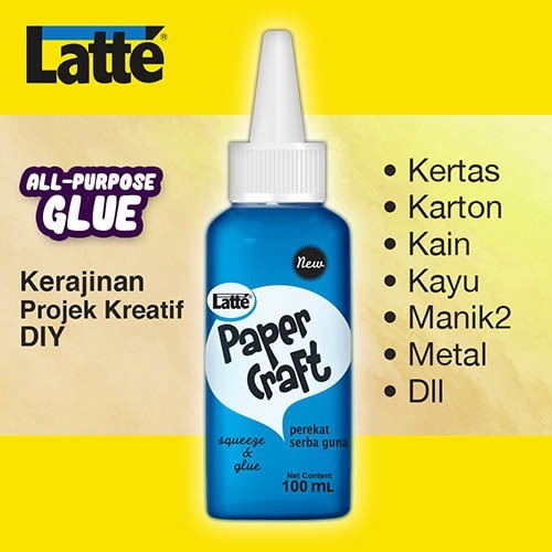 

Hemat Jual Lem Latte Squeeze & Glue Paper Craft 100Ml Bergaransi