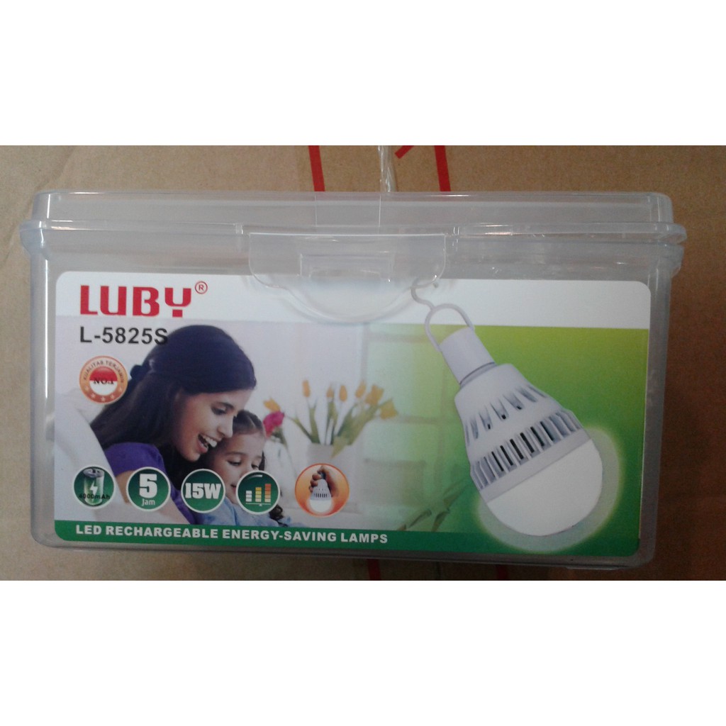 Lampu LED Luby emergency 15w 15 watt