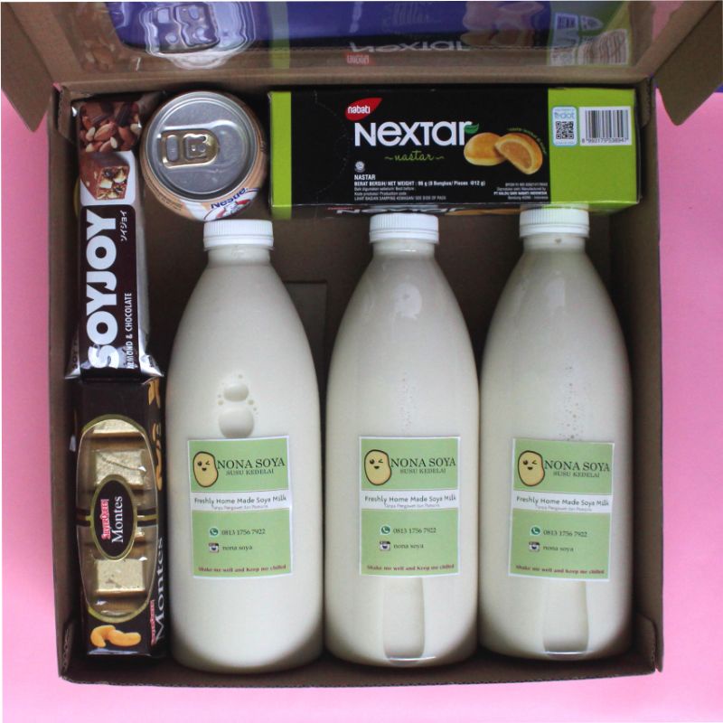 

Hampers / Parcel Susu Kedelai 600ml isi 3