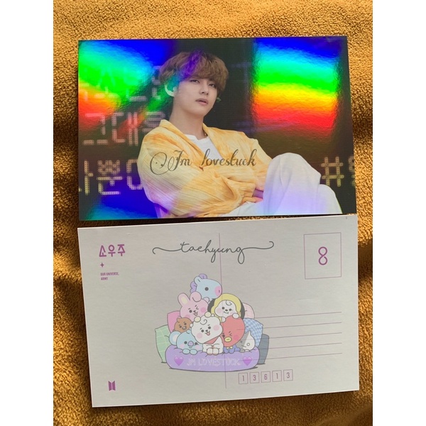 Ready PC HOLO DVD V TAE JUNGKOOK JK THV / POSTCARD HOLOGRAM DVD SOWOOZOO MUSTER TAE KIBO JK JUNGKOOK