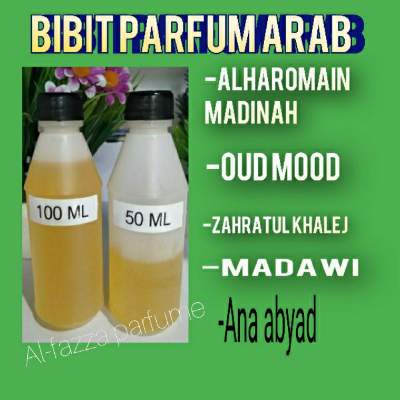 ALHAROMAIN MADINAH 100ML BIBIT BIANG PARFUM AROMA ARAB/TIMUR TENGAH MURNI TANPA CAMPURAN