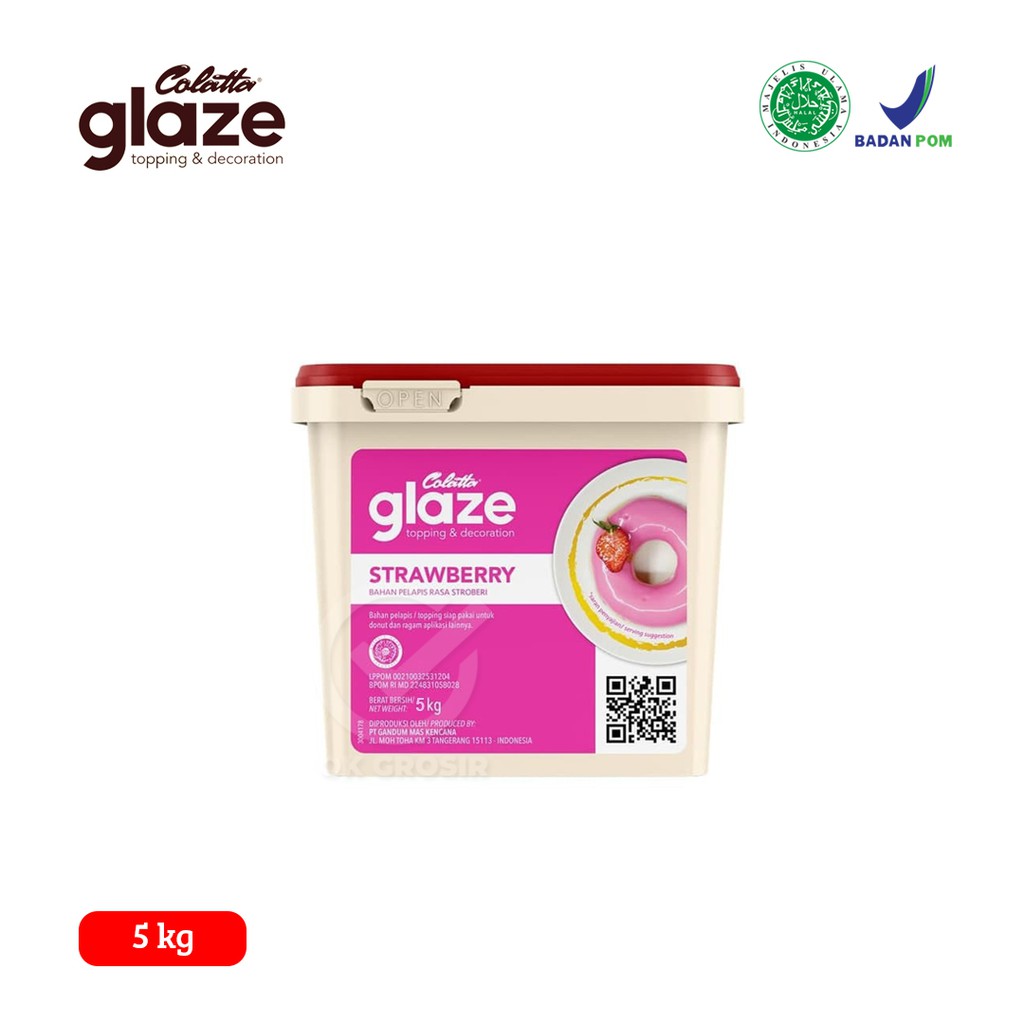 

Colatta Glaze Strawberry Kaleng (5 Kg)