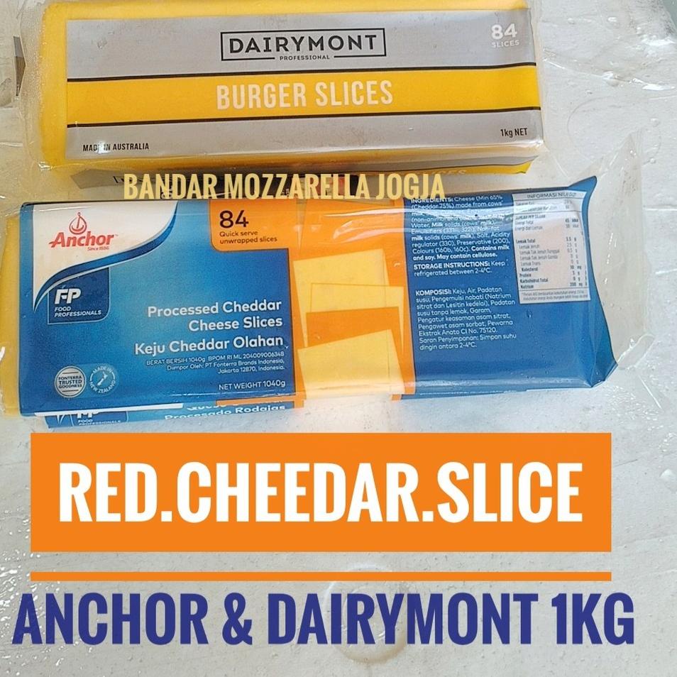 

[SKU : NVBJM] Red cheddar isi 84 & 28 Slice chedar burger dairymont anchor