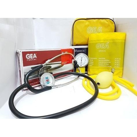 'Terbaru' * Tensi Tensimeter Manual Alat Ukur Tekanan Darah & Stetoskop GEA - Ndeso Grosir *termurah