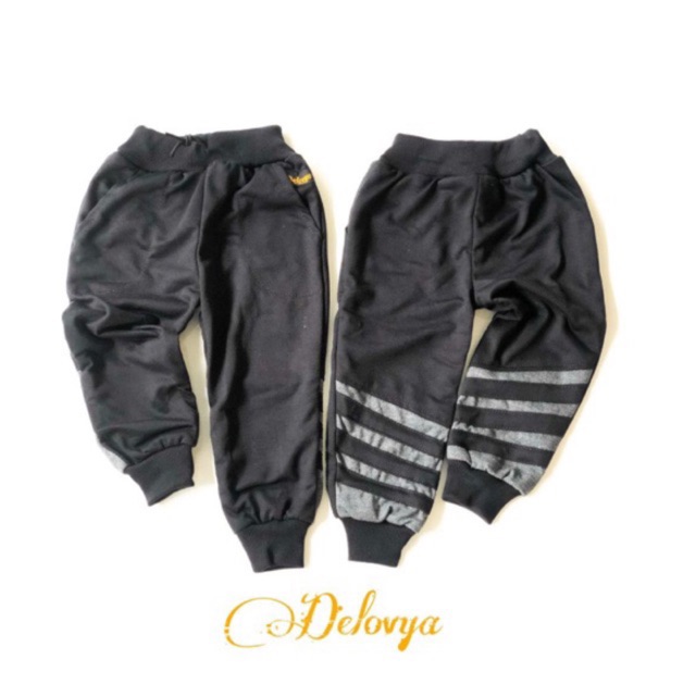  JOGGER  BACK STRIP CELANA  ANAK  DELOVYA Shopee Indonesia