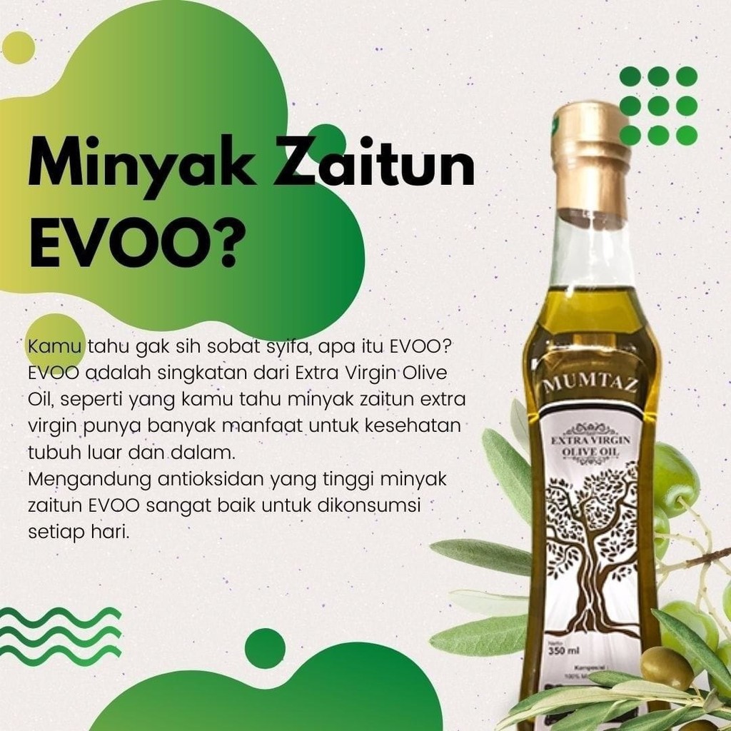 Murni 100 Minyak Zaitun Asli Murni Extra Virgin Untuk Rambut Wajah Muka Ibu Hamil Olive Oil Mumtaz Indonesia