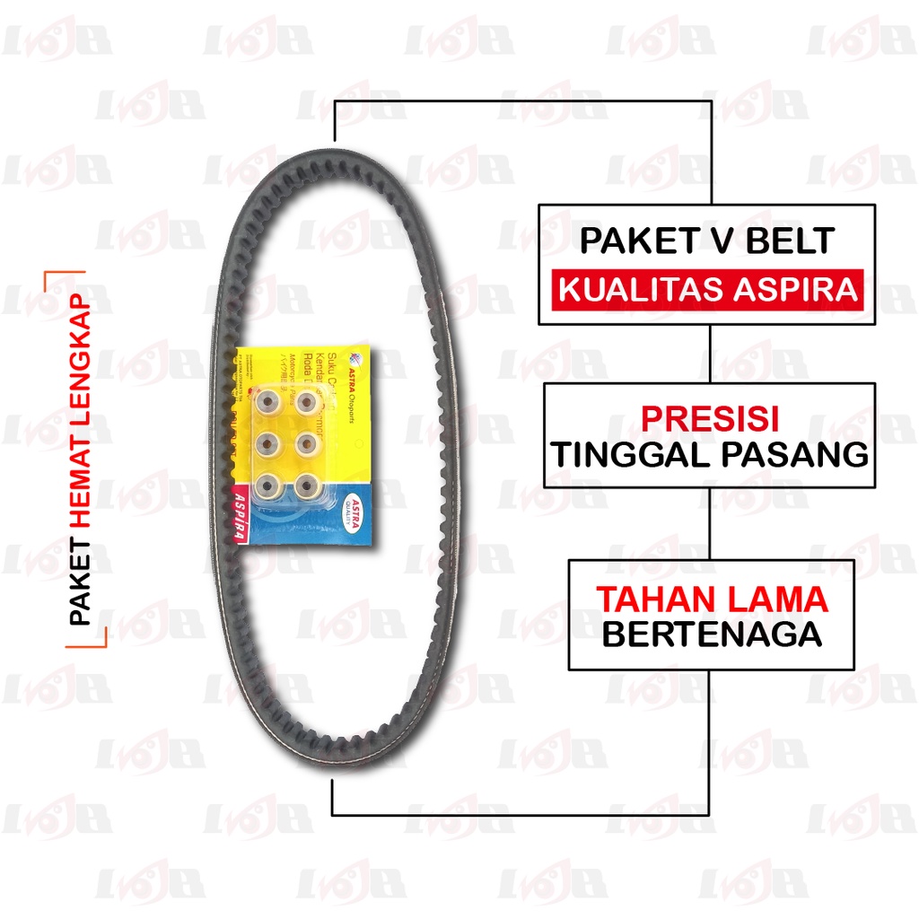 ASPIRA Paket Vbelt Roller Mio J Soul Fino X-ride FI Vanbelt Cvt Motor Matic Yamaha