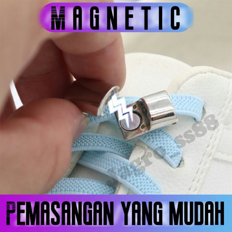 Tali sepatu karet Magnetic bisa untuk anak2 maupun dewasa