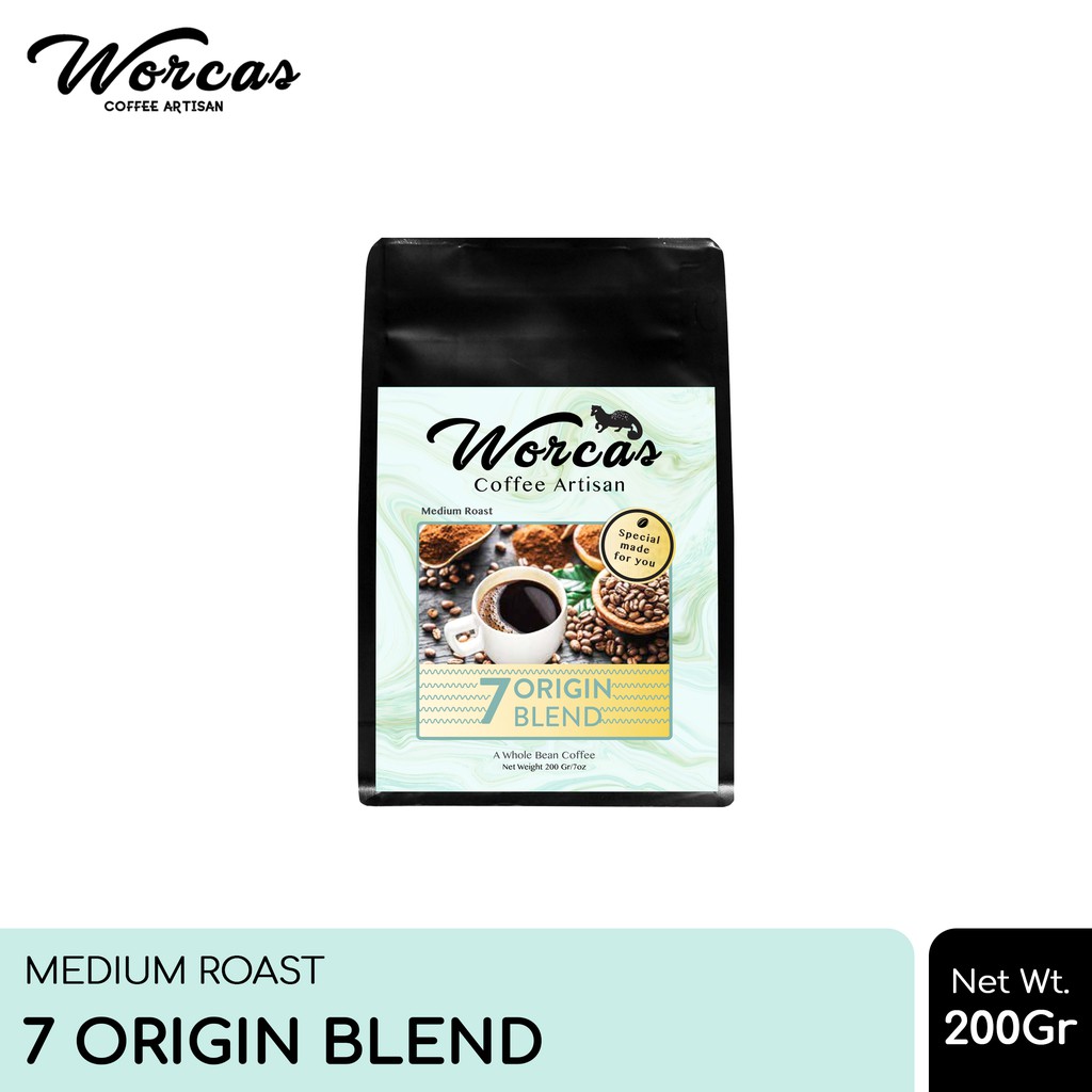 

WORCAS Kopi 7 Origin Blend 200 Gram | Medium Roast