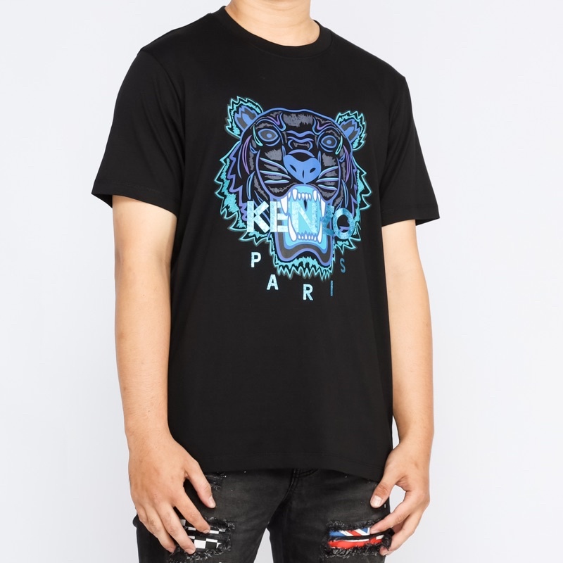 Ken. Tiger Tshirt Black Navy