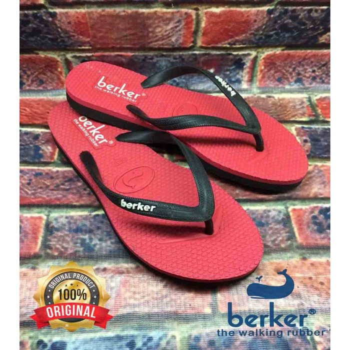 SANDAL JEPIT WANITA / BERKER / TOP LADIES BLACK RED