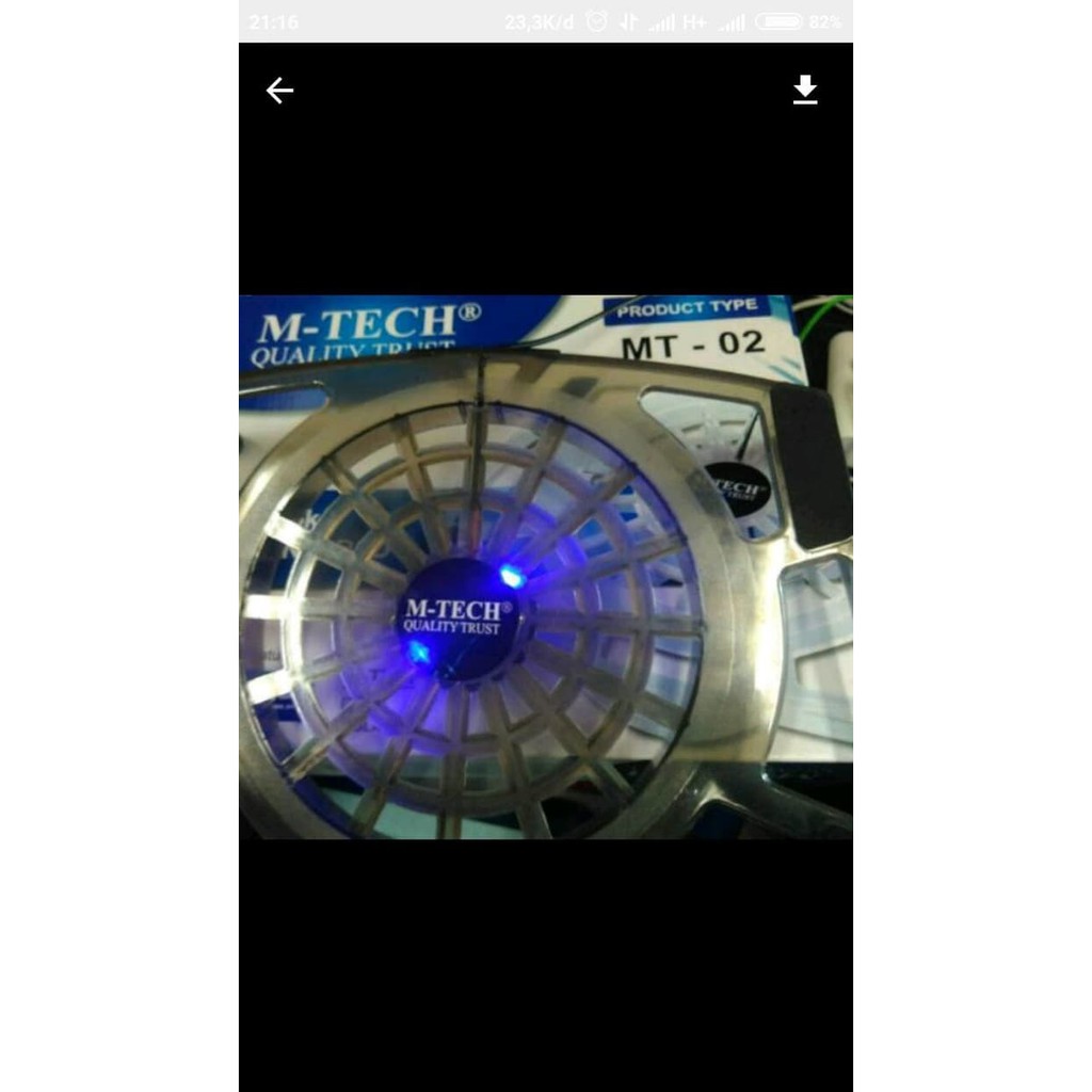 KIPAS PENDINGIN LAPTOP 1 BIG FAN / COOLING PAD 1 KIPAS BESAR M-TECH