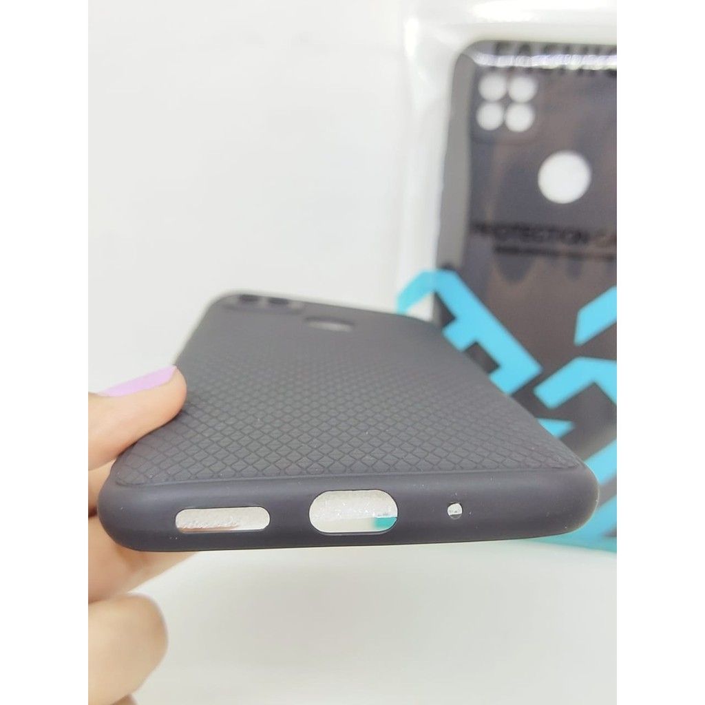 Softcase LUXURY Real Fiber Redmi 9C 6.53 inchi with Pelindung Camera TPU Slim Matte