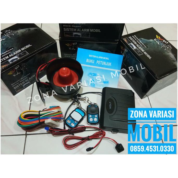 TERBARU ALARM MOBIL UNIVERSAL REMOT REMOTE SLIDING WOLF BERKUALITAS MURAH