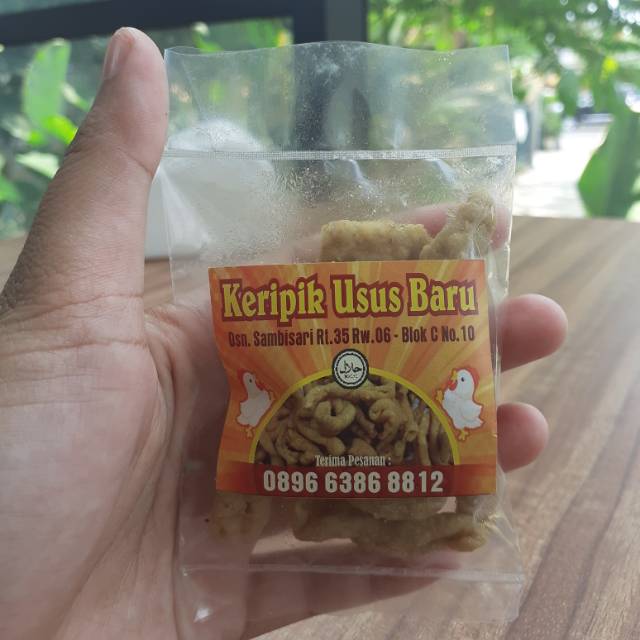 

Keripik Usus Ayam Baru Kecil Biasa ORI | Kripsus Rentengan | Jajan Warkop Keripik Usus Kriuk Gurih