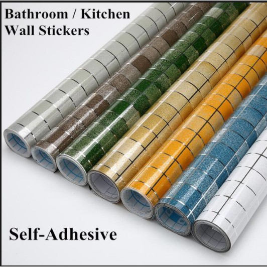 Wallpaper Stiker Dapur Kamar mandi anti Air minyak