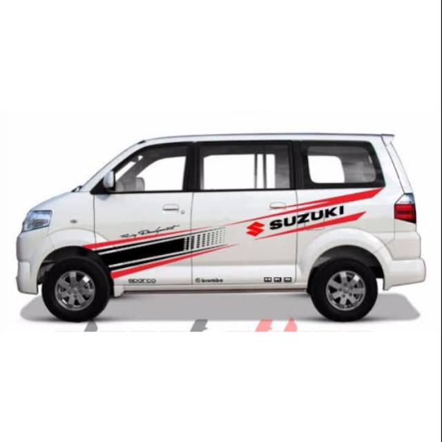 Stiker mobil Suzuki apv terbaru striping mobil apv keren terlaris
