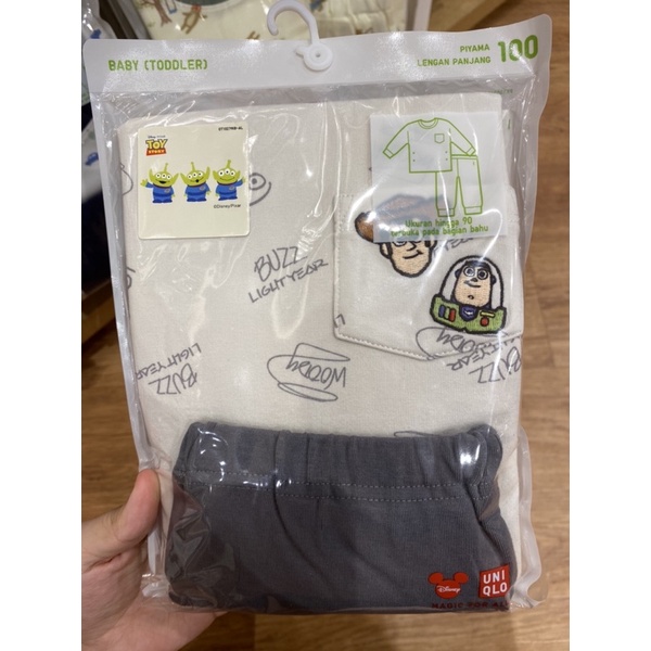 PIYAMA LENGAN PANJANG BABY TOODLER - UNIQLO X PIXAR