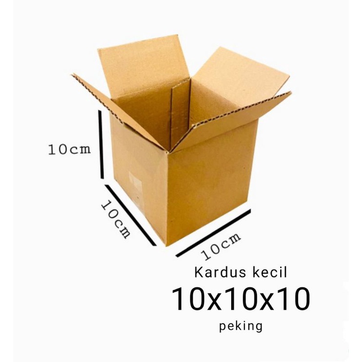 

Kardus Kecil Uk 10x10x10 cm polos baru