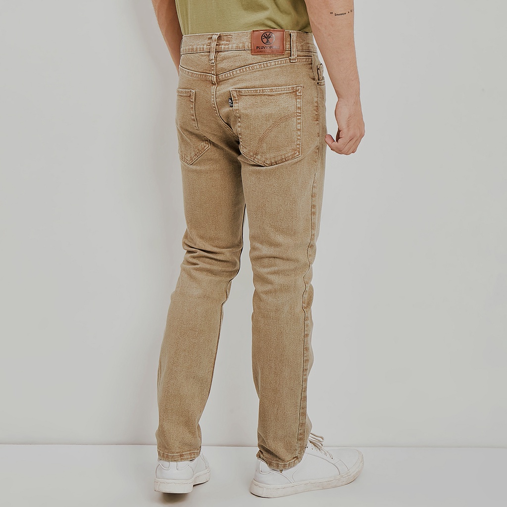 Pluviophile - Celana panjang denim slimfit - Khaki