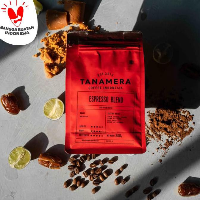 

NEW PRODUCT Kopi Arabika Tanamera Coffee Espresso Blend 100Gr - Whole Beans KP317