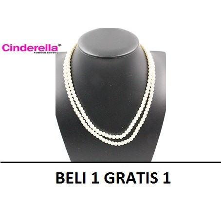 KALUNG MUTIARA 2 LILIT PENDEK KOREA AKSESORIS WANITA MURAH WANITA