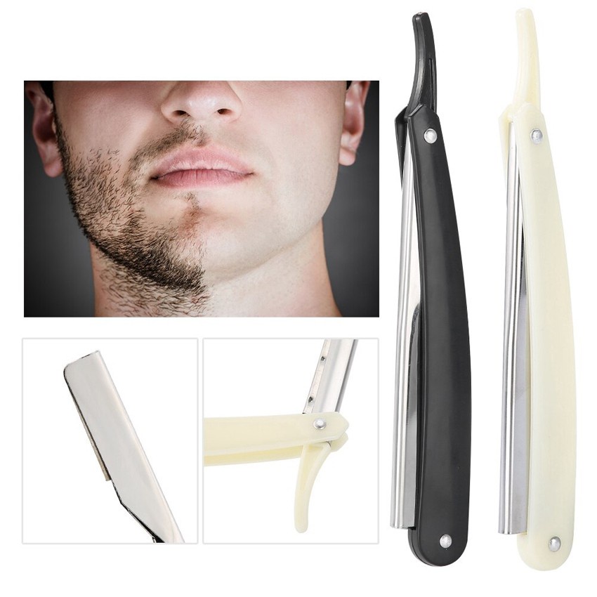 JG - Razor Pisau Cukur Lipat SIlet - Shaver Alat Cukuran Kumis Alis Jenggot Rambut / Pisau Kerik Barbershop Tuakng Cukur Manual Silet Isi Ulang Serbaguna