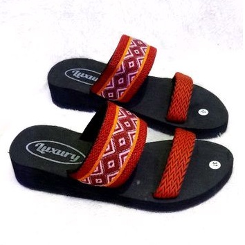 LUXURY - Sandal Wanita Sandal Slip On Strap 2 size 36-40 Sandal Slop Sandal Slop Wanita