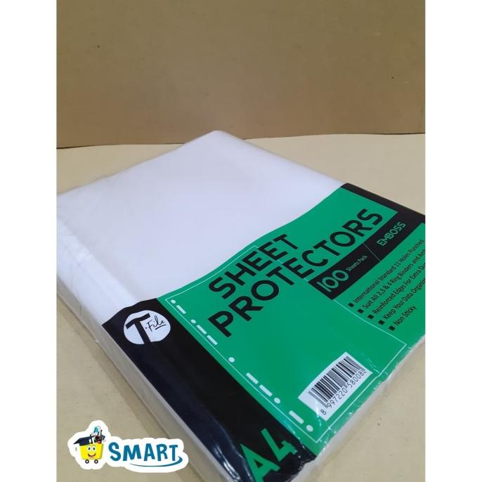 

Office & Stationery | Document Organizer | T-File Sheet Protector A4 Emboss 100Pc | Best Seller