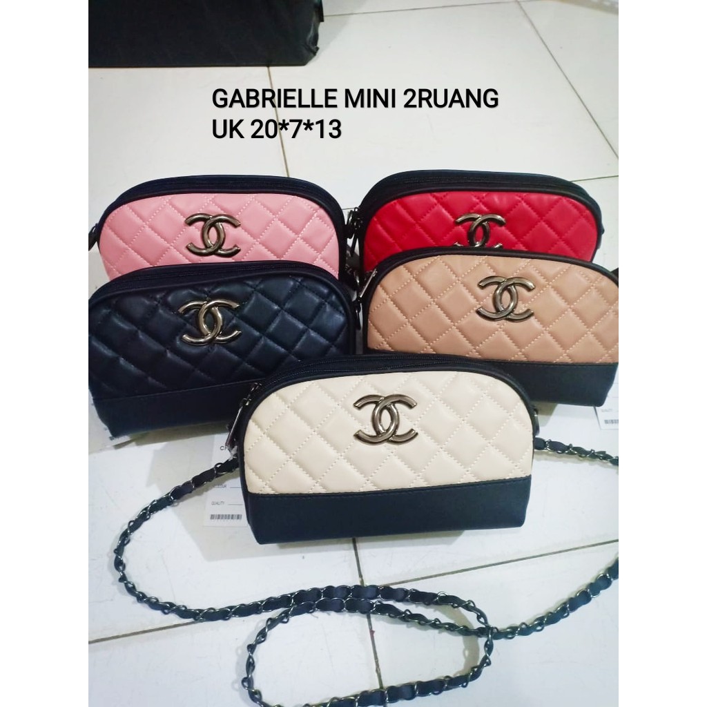 Chanel kerang nagita 2ruang tas mini tas impor tas selempang tas murah wanita tas hello kitty