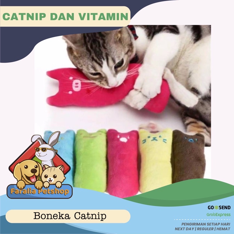 Boneka Catnip Kucing Cat Toys Doll Murni Isi Catmint