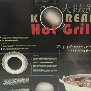 Korean Hot Grill Alat Pemanggang Bakar BBQ Korea Serba Guna