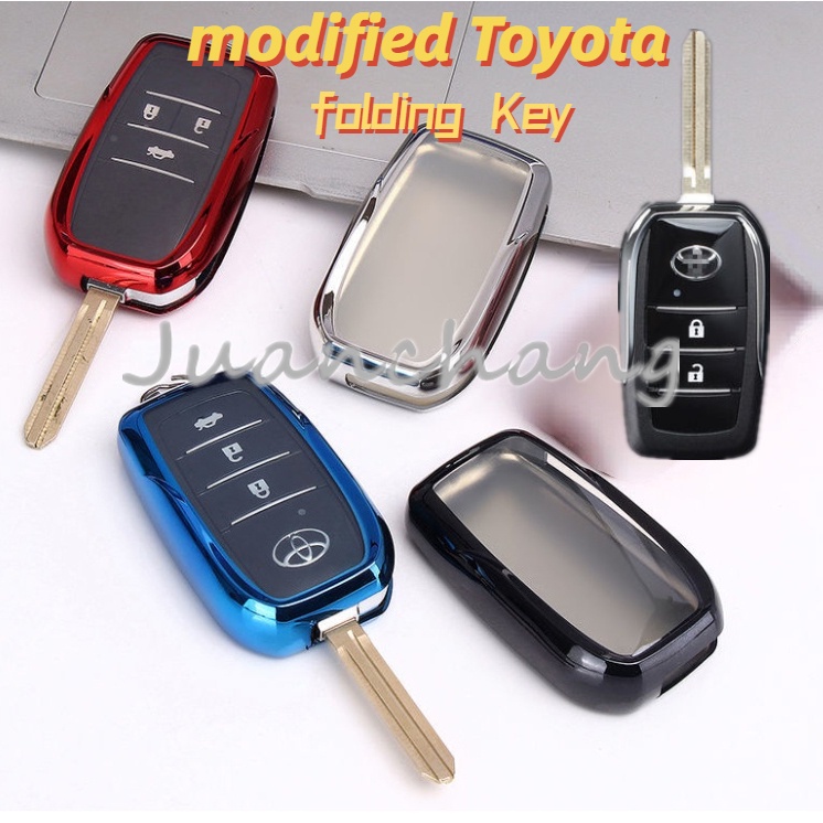 Casing Kunci Mobil Model flip Bahan TPU Untuk toyota Isuzu Fortuner Hilux RAV4 Camry Hiac Corolla