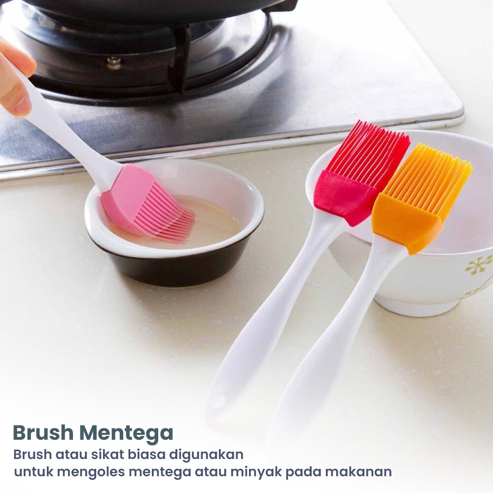 Kuas Roti Silicone Food Brush Kuas Mentega &amp; Makanan