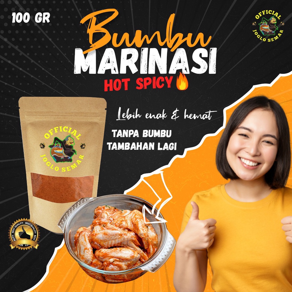 

Bumbu Marinasi Hot Spicy Super Premium 100 Gram