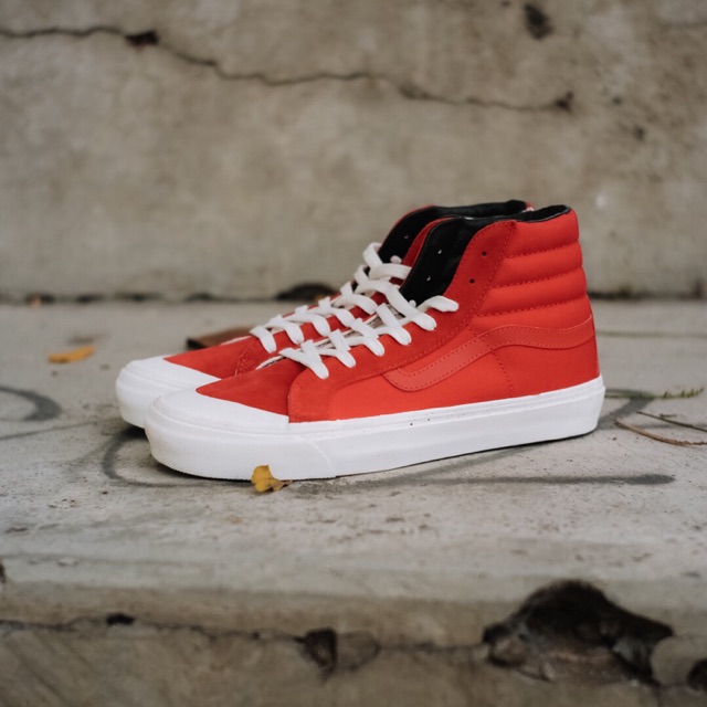 Sneakers Vans Vault Sk8hi Style 138 LX Red / Checkerboard  Original 100%