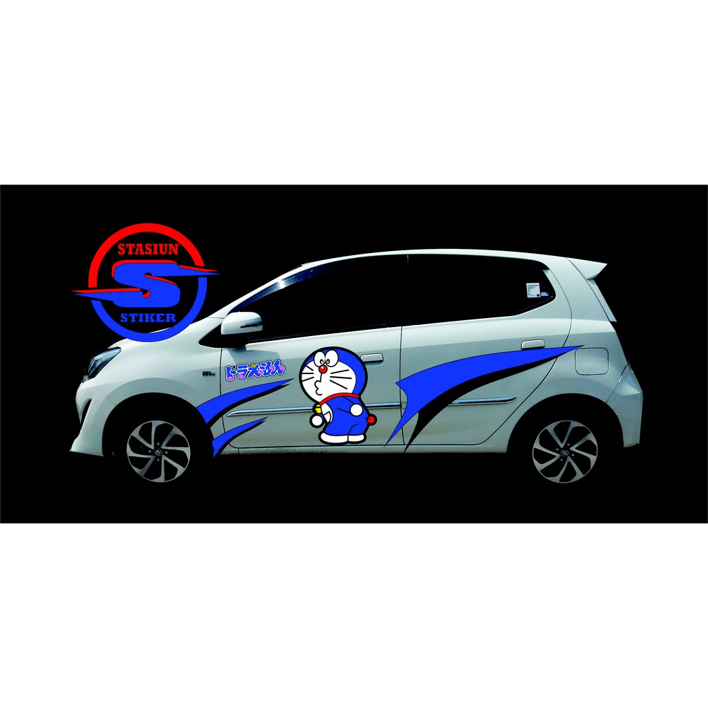 STIKER STICKER MOBIL AGYA DORAEMON SETT DAN ALL MOBOL Shopee Indonesia