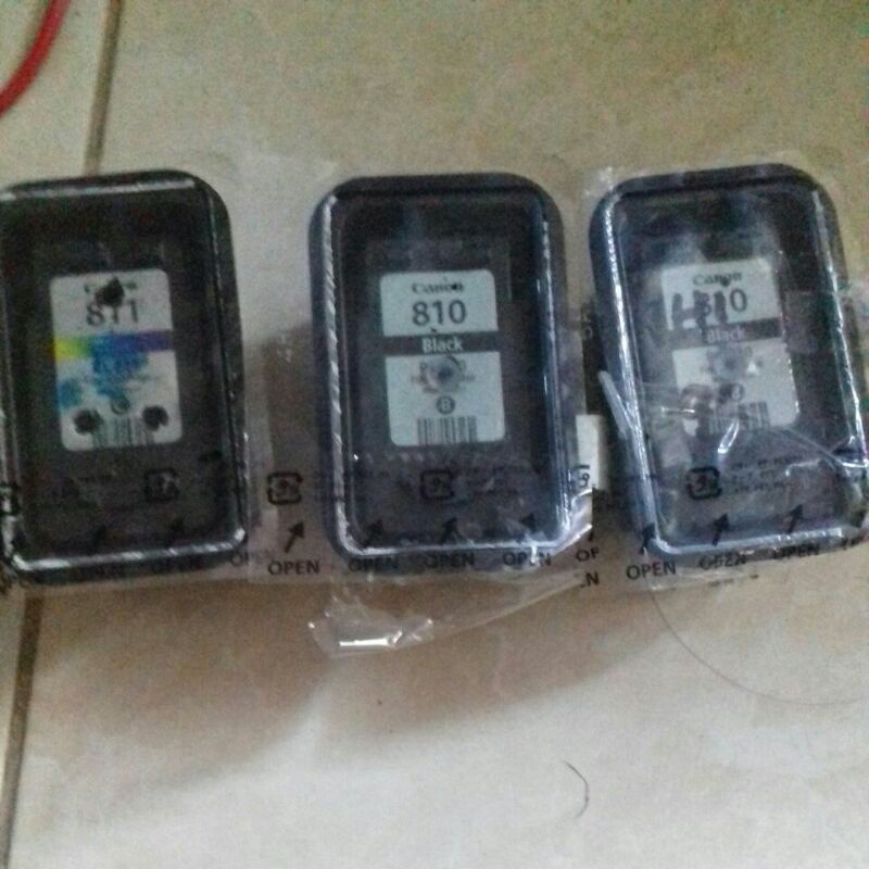 cartridge catridge catride printer Canon hitam warna 810 811 ip 2770 mp 285 287 bekas kondisi 50% mu
