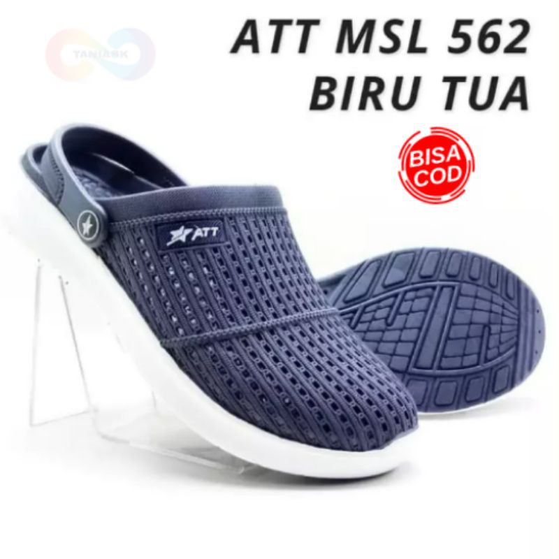 Sepatu Karet Pria ATT MSL 562 Anti Air- Sandal Slop Kokop Baim Pria Ukuran 39-43-1