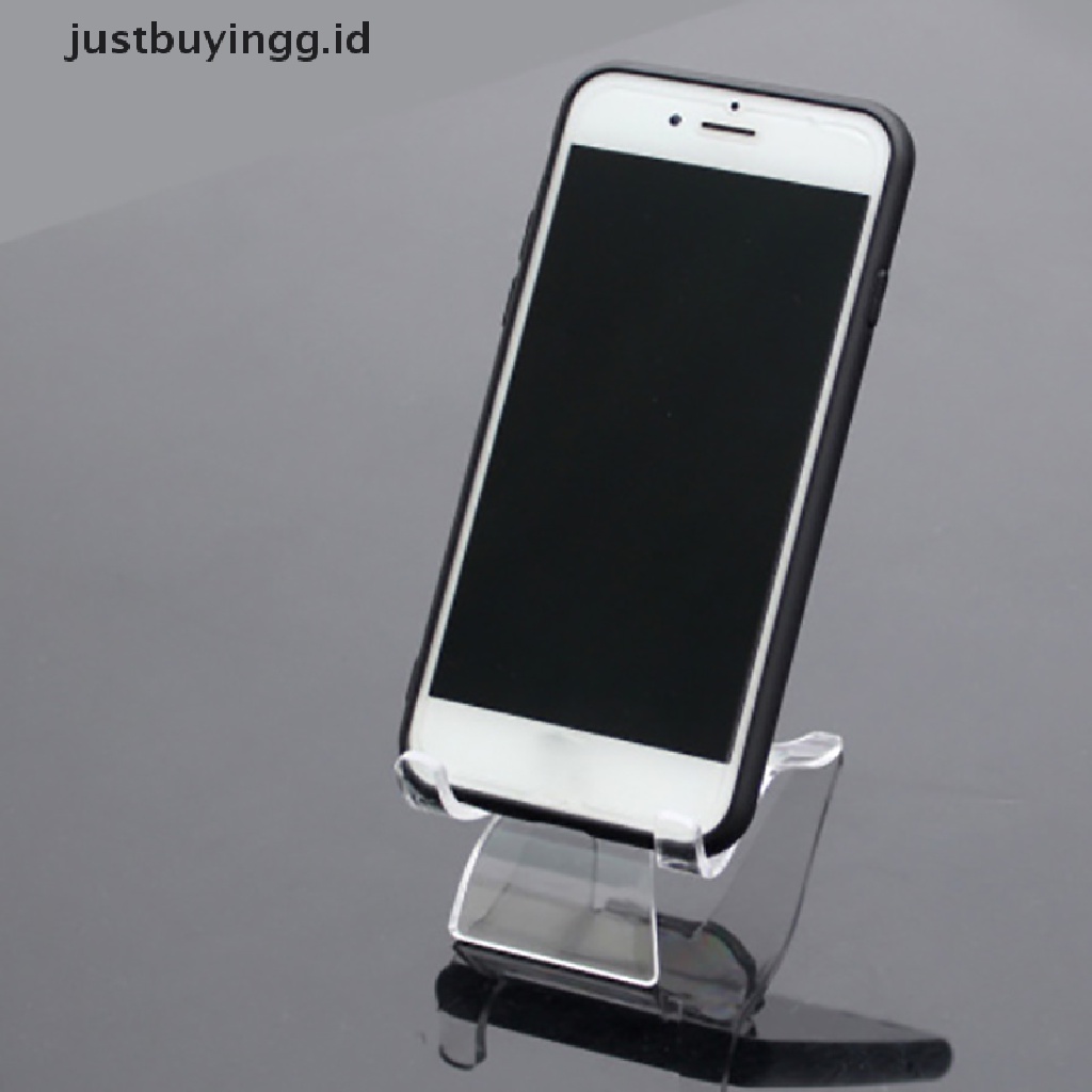 (Justbuyingg.Id) 2pcs / Set Stand Holder Batu Kristal Mineral Bahan Akrilik Untuk Display