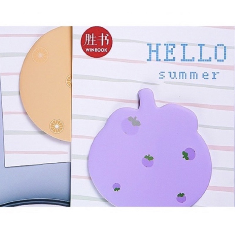 sticky note lucu memo bentuk buah buahan