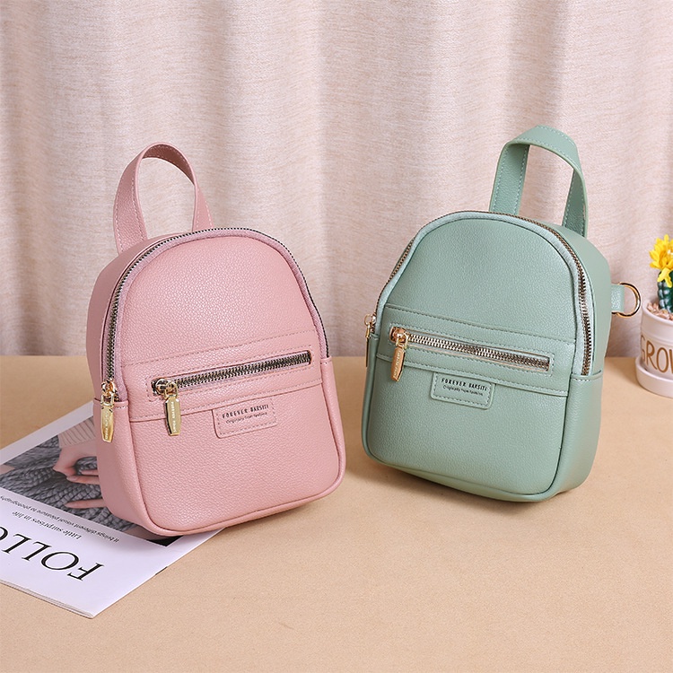 Tas Ransel Wanita Kulit Tas Ransel Cewek Mini Backpack Kasual 2022