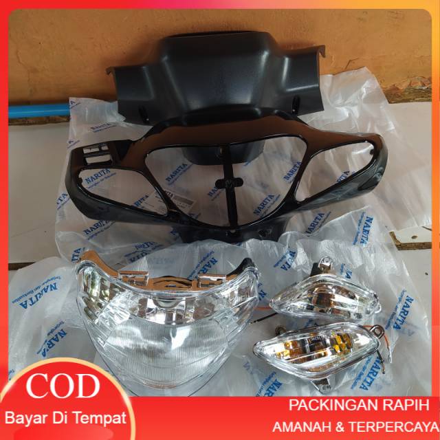 Batok Lampu Satu Set Suzuki Satria FU Malaysia Warna Hitam