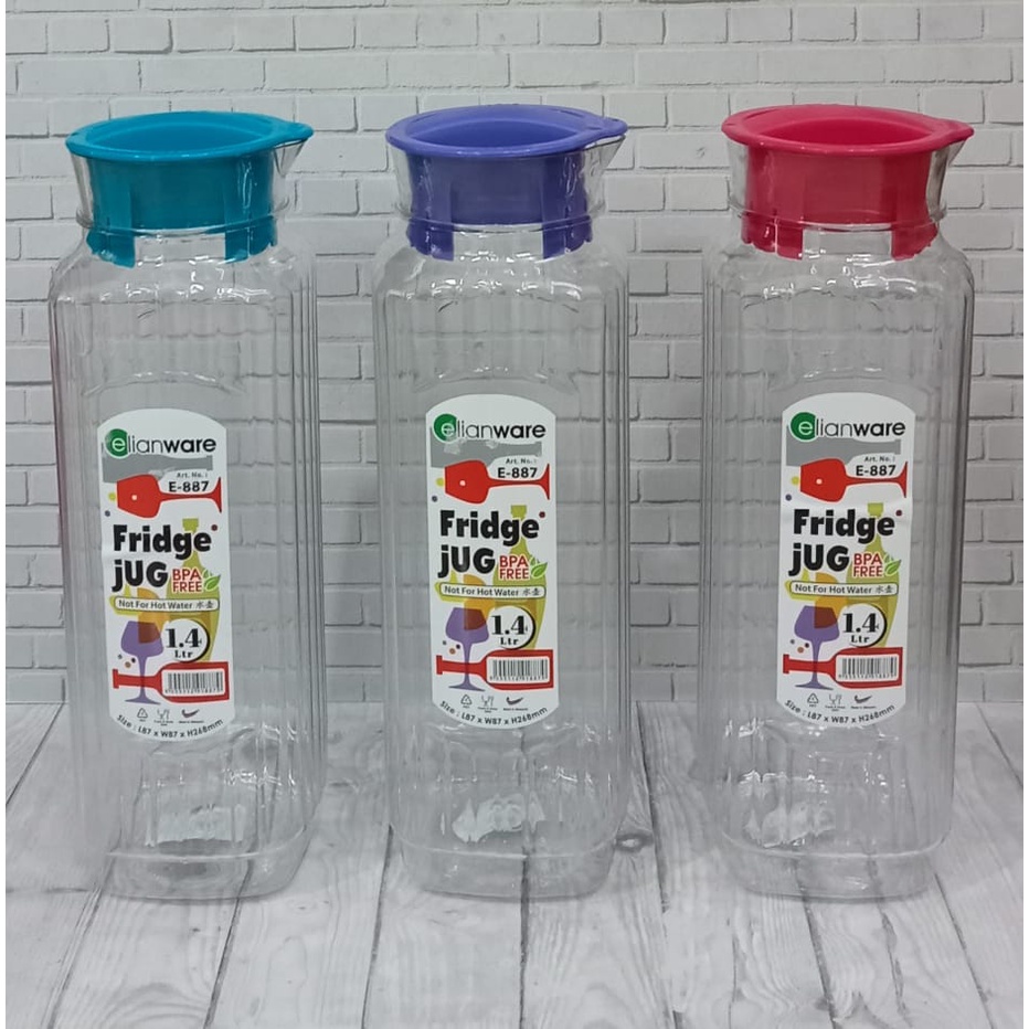 WADAH AIR MINUM PLASTIK / TEMPAT AIR MINUM 1,4 LITER / WATER JUG - ELIANWARE