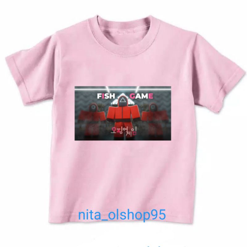 baju squid game baju roblox baju minicraft kaos anak