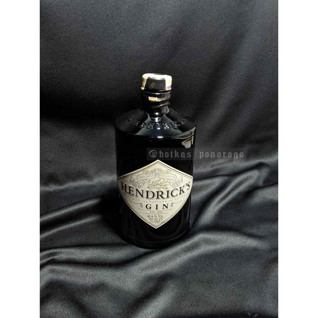 Botol Bekas Minuman Import Hendrick's Gin Untuk Koleksi Pajangan Hiasan Dinding Dekorasi
