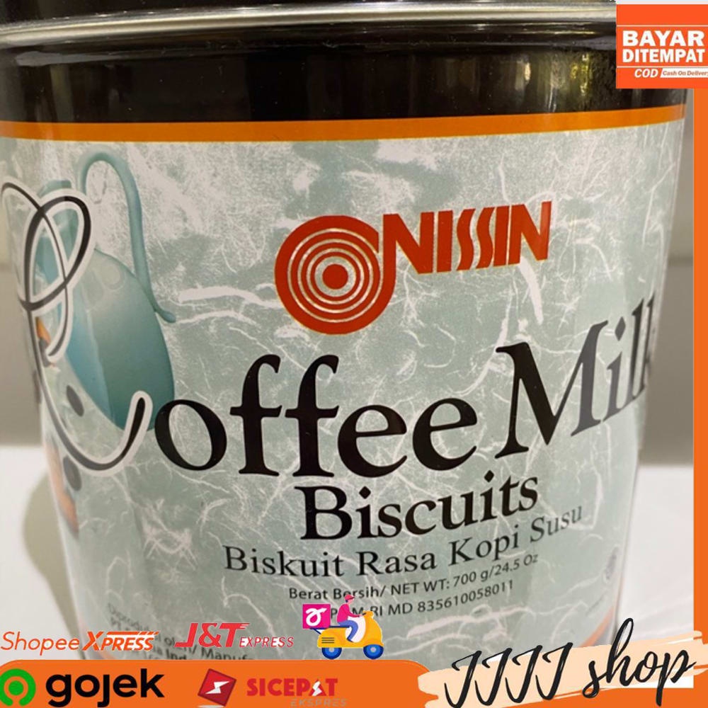 

Nissin Coffee Milk Biscuits Snack Cemilan Biskuit Kaleng Rasa Kopi Susu 700gr