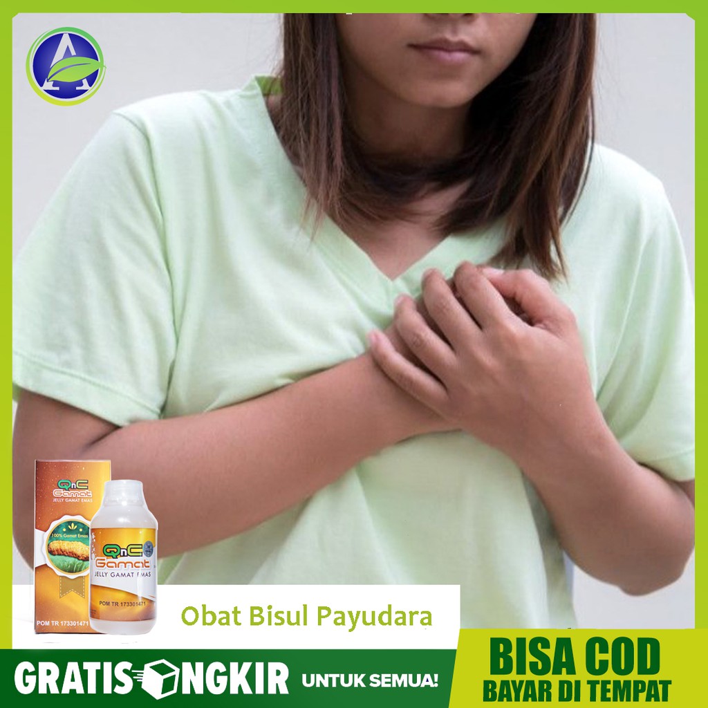 Obat Bisul Payudara, Abses Payudara, Benjolan di Payudara Herbal QnC Jelly Gamat Original - Bisa COD